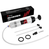 Thorstone 200CC Automotive Fluid Extractor Pump with Long Rubber Hose, Oil Change Syringe with Hose, Manual Fuel Suction & Filler, Fluid Oil Change Evacuator (7 Oz./0.21 Qt./200 CC)