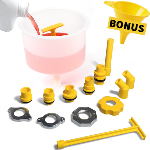Thorstone 16-Piece No-Spill Coolant Funnel Kit