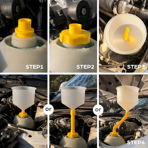 Thorstone 16-Piece No-Spill Coolant Funnel Kit