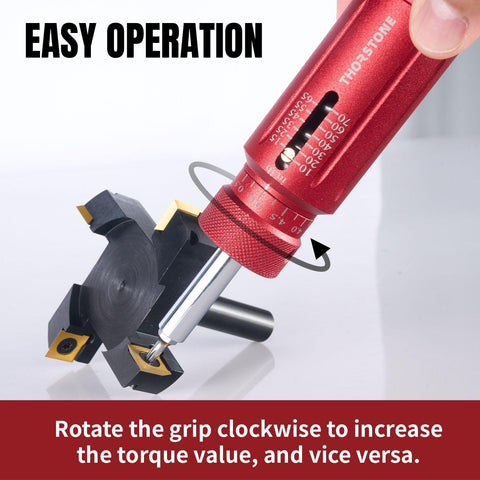 Thorstone 1/4-inch Torque Screwdriver Wrench Set | 10 to 70 Inch-Pounds | 40 Interchangeable S2 Bits