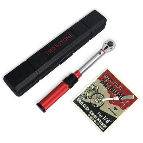 Thorstone 1/4-inch Drive Click Torque Wrench 20-200 in.-lb./ 2.26~22.6 Nm, 72-Tooth Gear