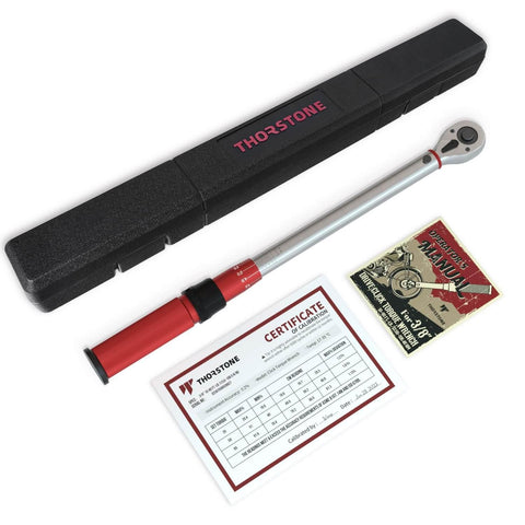 Thorstone 3/8-inch Drive Click Torque Wrench, 10-80 ft.-lb. / 13.6~108.5 Nm, 90-Tooth Gear