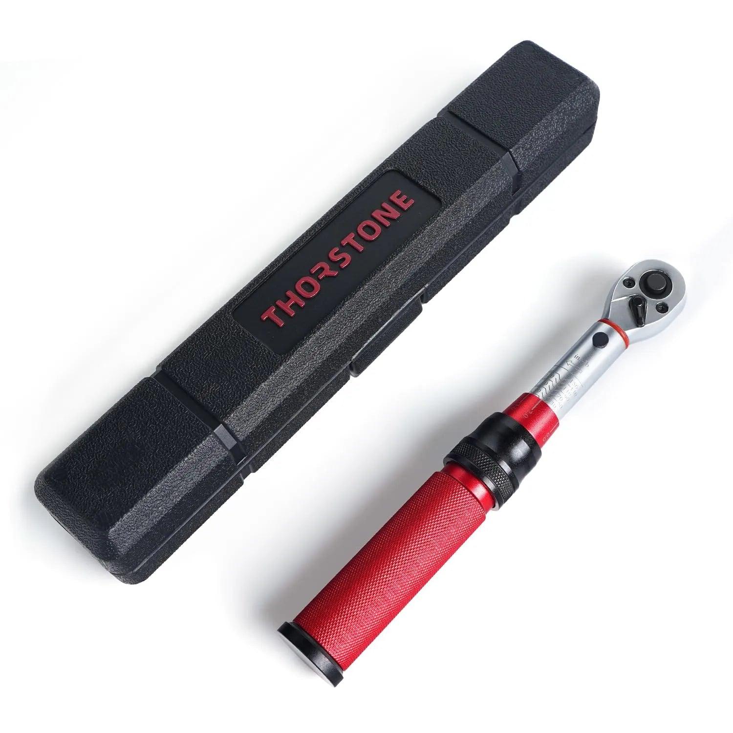 Thorstone 1/4-inch Drive Click Torque Wrench, 10-150 in.-lb./1.1~16.9 Nm, 90-Tooth Gear